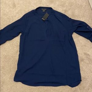 Blue & black women’s xs blouse